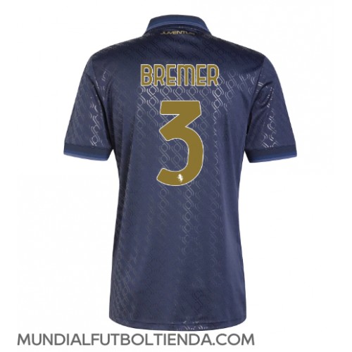 Camiseta Juventus Gleison Bremer #3 Tercera Equipación Replica 2024-25 mangas cortas